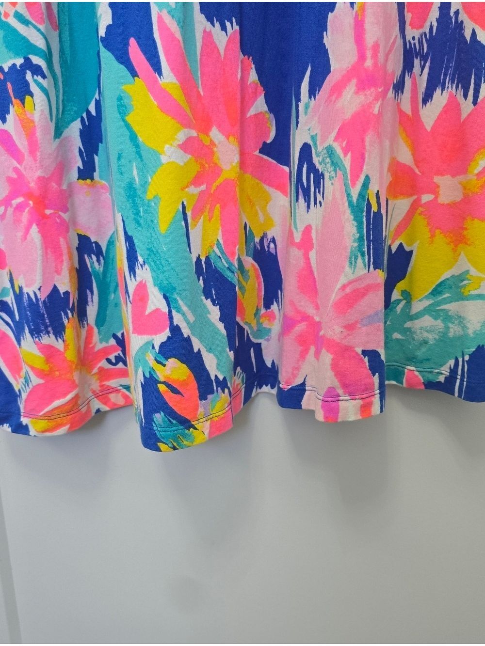 Lilly Pulitzer Natalia Blue Tropical Floral Maxi Dress Size XS - Picture 11 of 12